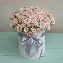 Цветочная композиция из Розы в шляпной коробке #REPLACE_PRED# Морках