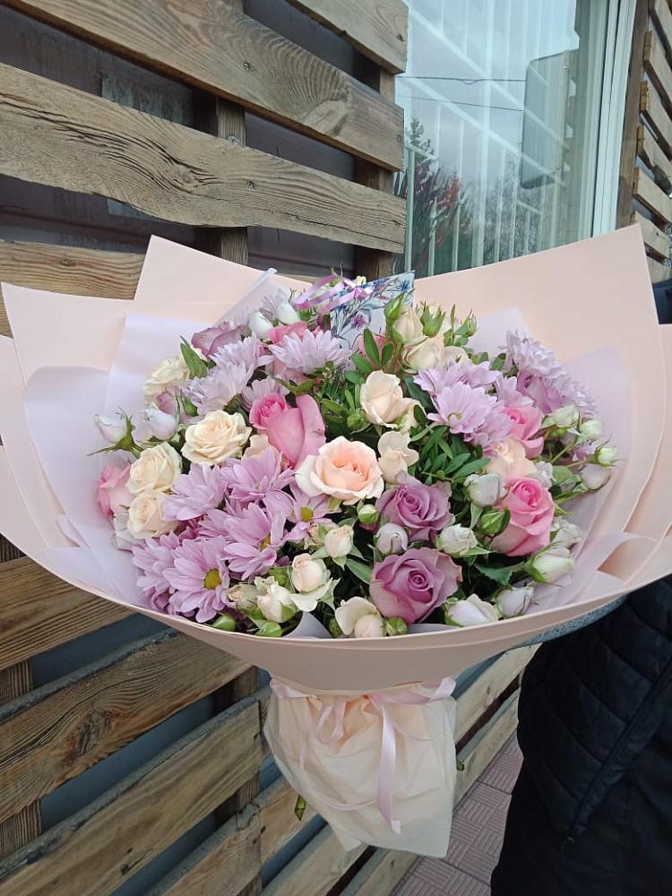 Букет цветов из: Розы и Хризантемы в Морках