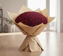Букет 101 Красная роза в Морках