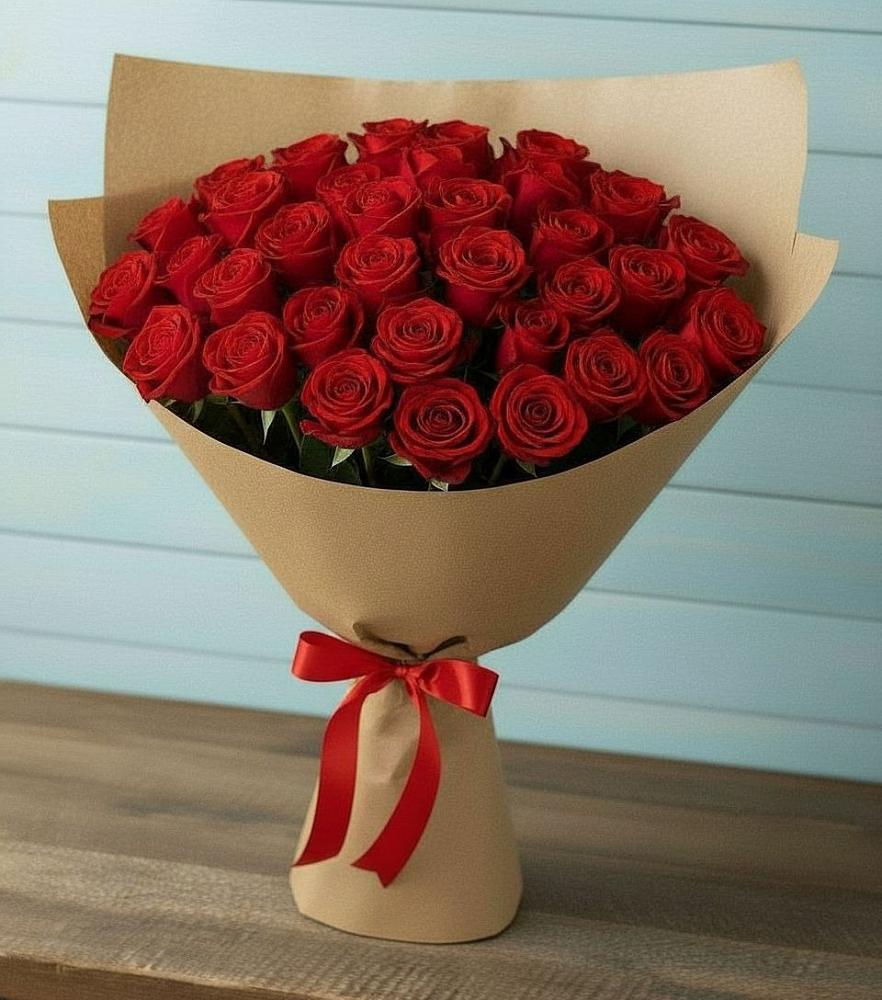 Букет Красные розы Милано в Морках