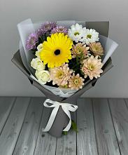 Букет цветов из:  Розы, Герберы и Хризантемы #REPLACE_PRED# Морках
