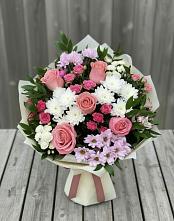 Букет цветов из:  Альстромерии, Гвоздики, Розы и Хризантемы #REPLACE_PRED# Морках