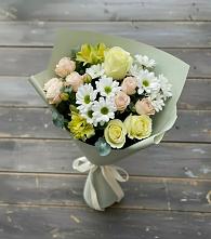 Букет цветов из:  Альстромерии, Розы и Хризантемы #REPLACE_PRED# Морках