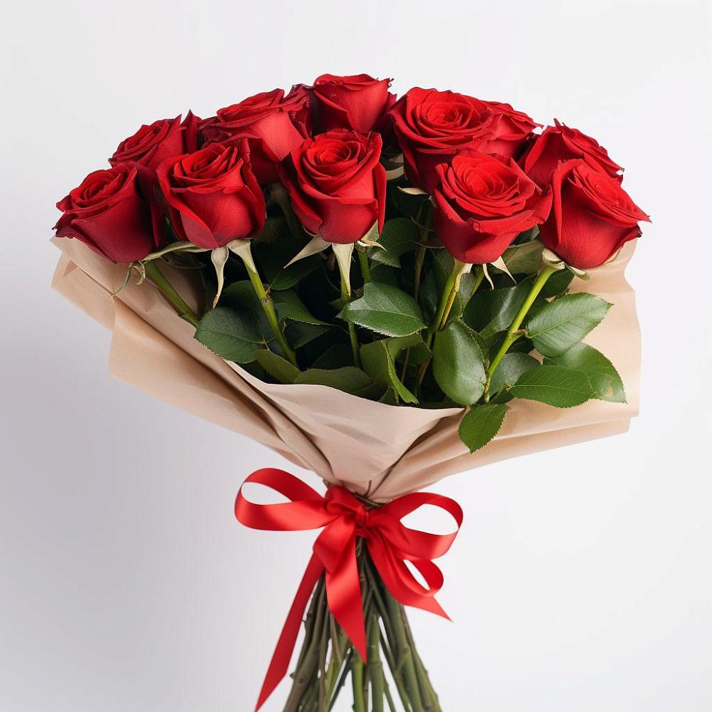 Букет 11 Красных роз Эдлесс Лав в Морках