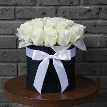 Цветочная композиция из Розы в шляпной коробке #REPLACE_PRED# Морках